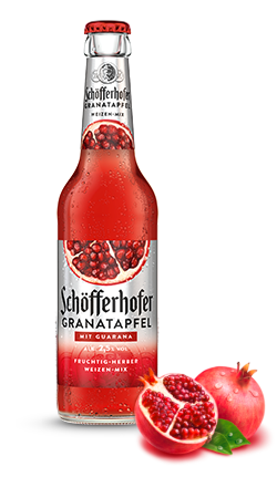 Flasche Schöfferhofer Weizen-Mix Granatapfel – zur Produktseite