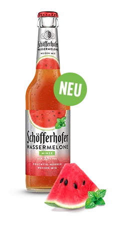 Flasche Schöfferhofer Weizen-Mix Wassermelone Minze – zur Produktseite